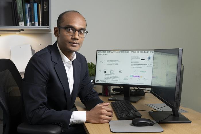 Karthik Sankaranarayanan shows research on enzyme pathways