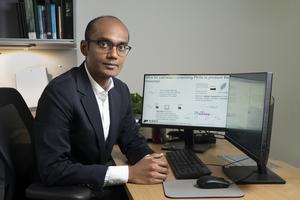 Karthik Sankaranarayanan shows research on enzyme pathways