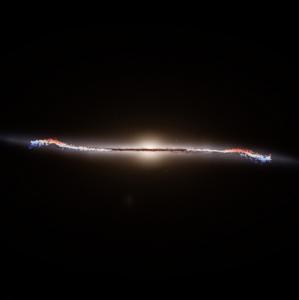 Gaia discovers our galaxy’s great wave (edge-on)