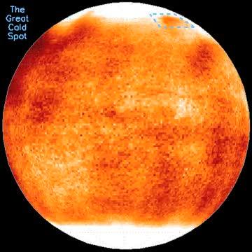 Projection of the Map of Jupiter's Ionosphere, Allowing Us to Look at the Ionosphere as the Planet