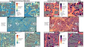 Using a deep learning model, researchers predict an increase of the heat stress during nighttime in cities until the end of the century, compared to today. (Photo: Ferdinand Briegel, KIT)