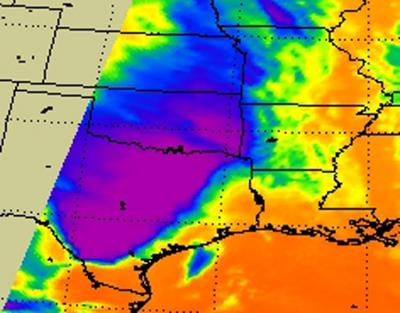 NASA Sees More Severe Weather Over Eastern Texas, Oklahoma