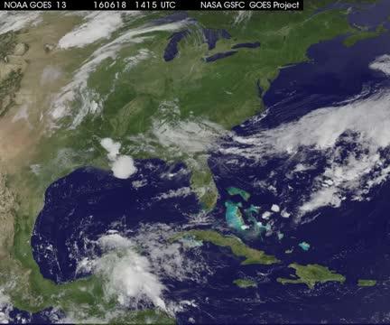 GOES Satellite Video of Danielle