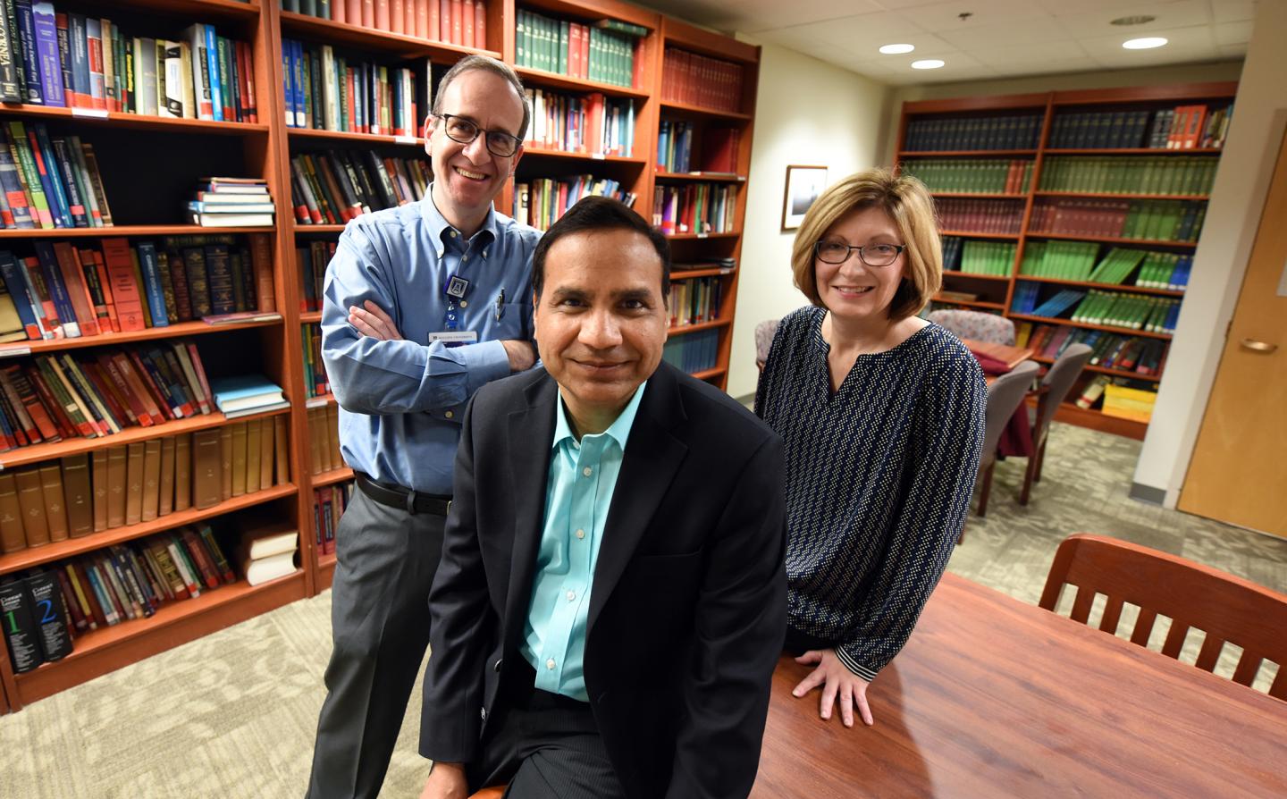 Drs. Lane Ulrich, Ashok Sharma and Kathryn Bollinger