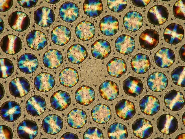 A Cross-Section Through One of the Bespoke Optical Fibers
