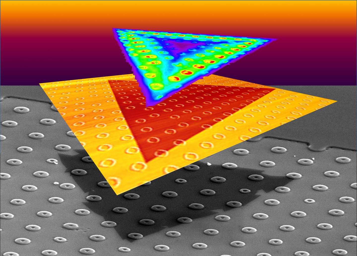 Curvature Induces Strain in Overlying Crystals