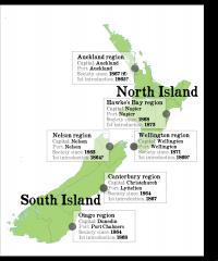 A Map of New Zealand