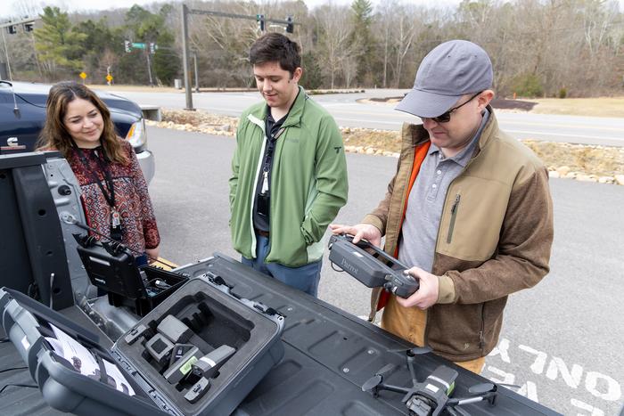 Drone preparation.ORNL