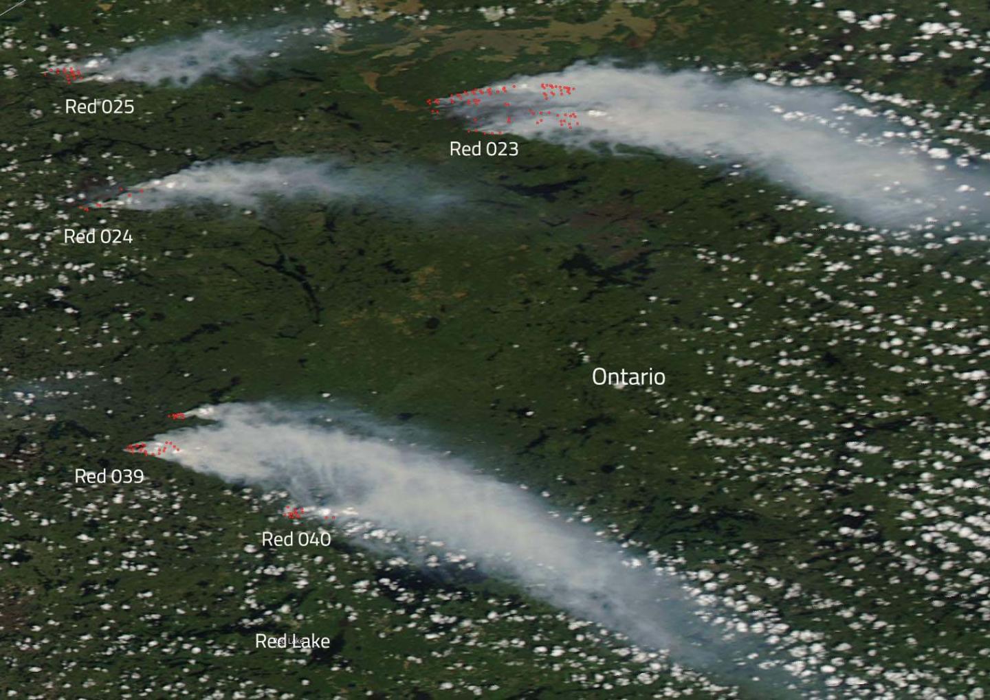 Canada's Ontario Province Fights A Score of Wildfires Around Red Lake