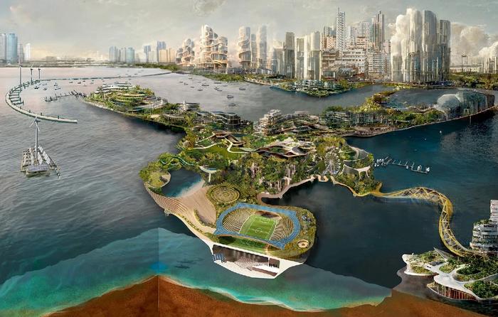 Let the city float: A hybrid floating structure solution for resilient, adaptable and sustainable urban development