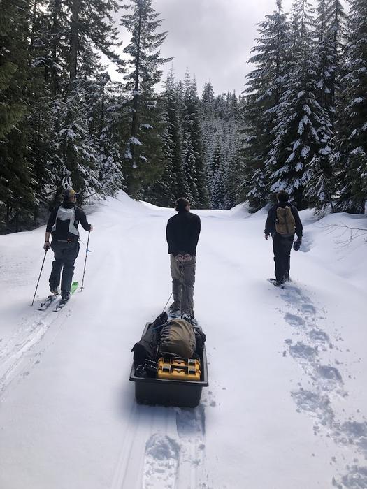 Snow survey team
