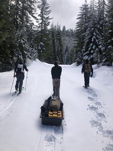 Snow survey team