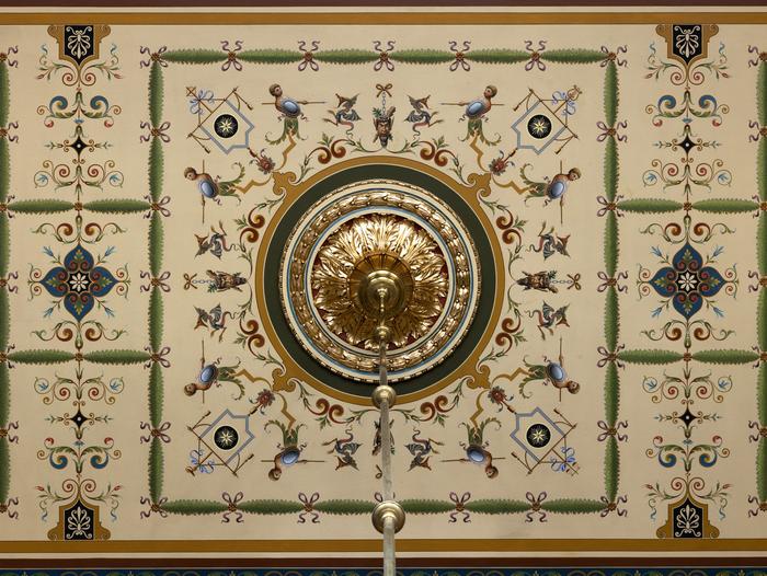 Decorative painting in the large chancellor’s room, Uppsala University Main Building