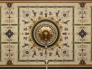 Decorative painting in the large chancellor’s room, Uppsala University Main Building