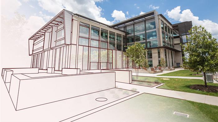 Digital Campus Twin rendering