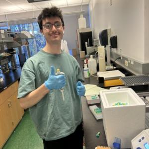 UVM undergraduate Jake Grenon who assisted with the research