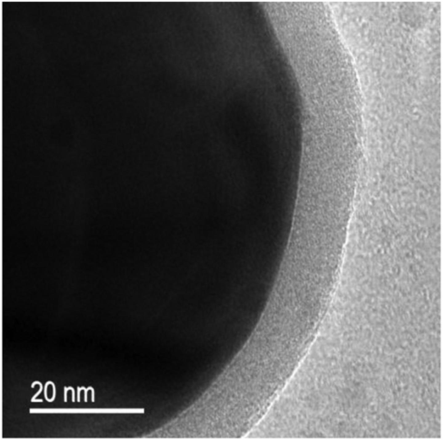 Transmission Electron Microscopy (TEM) Image (p-ALD)