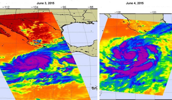 AIRS image of Blanca
