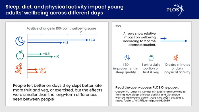 From surviving to thriving: How sleep, physical activity, and diet shape well-being in young adults