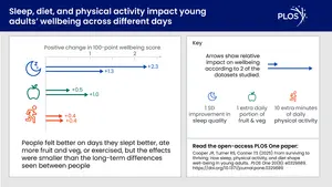From surviving to thriving: How sleep, physical activity, and diet shape well-being in young adults