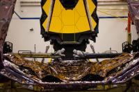 Technicians Inspect Part of JWST