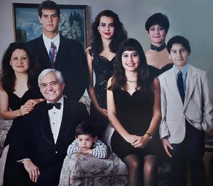 The Walss family commemorating their move to Brownsville, Texas.