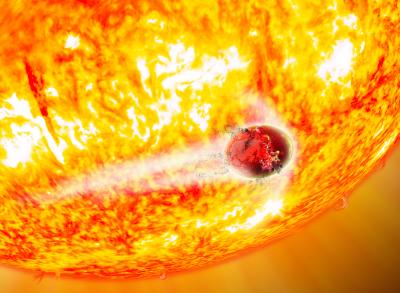 Artist's Conception of Tidally Disrupted Planet