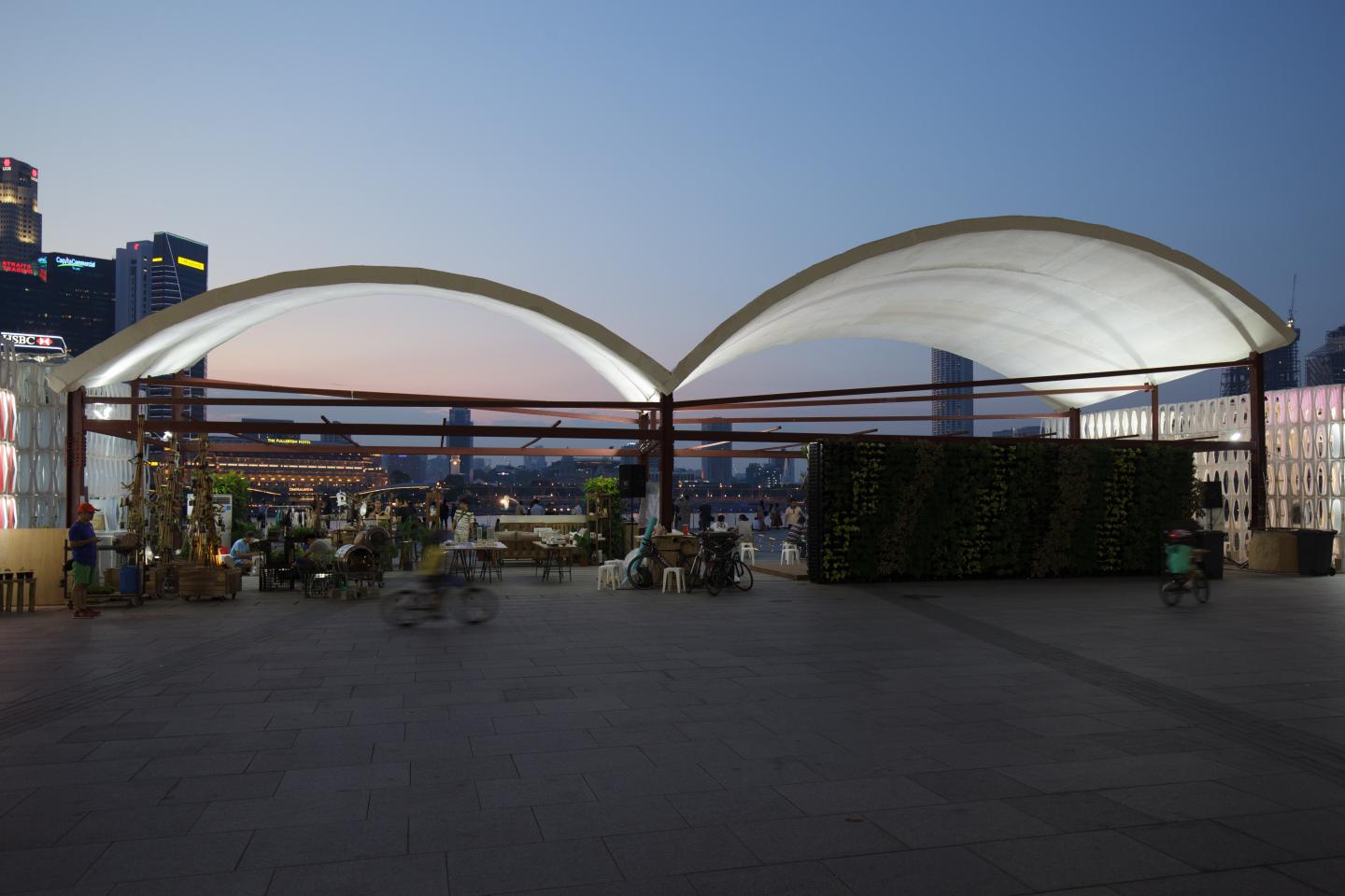 Cloud Arch on Display at Marina Bay Sands