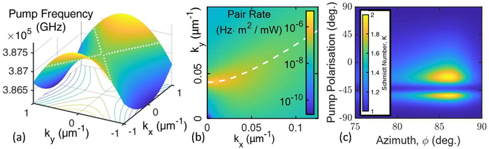Entangled photon-pair generation by the metasurface.