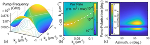 Entangled photon-pair generation by the metasurface.