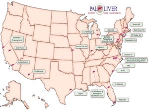 US Map showing the geographic network