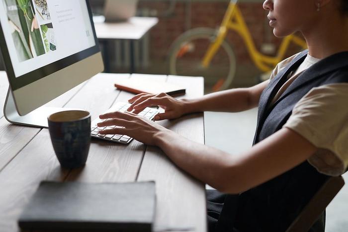 Person using computer