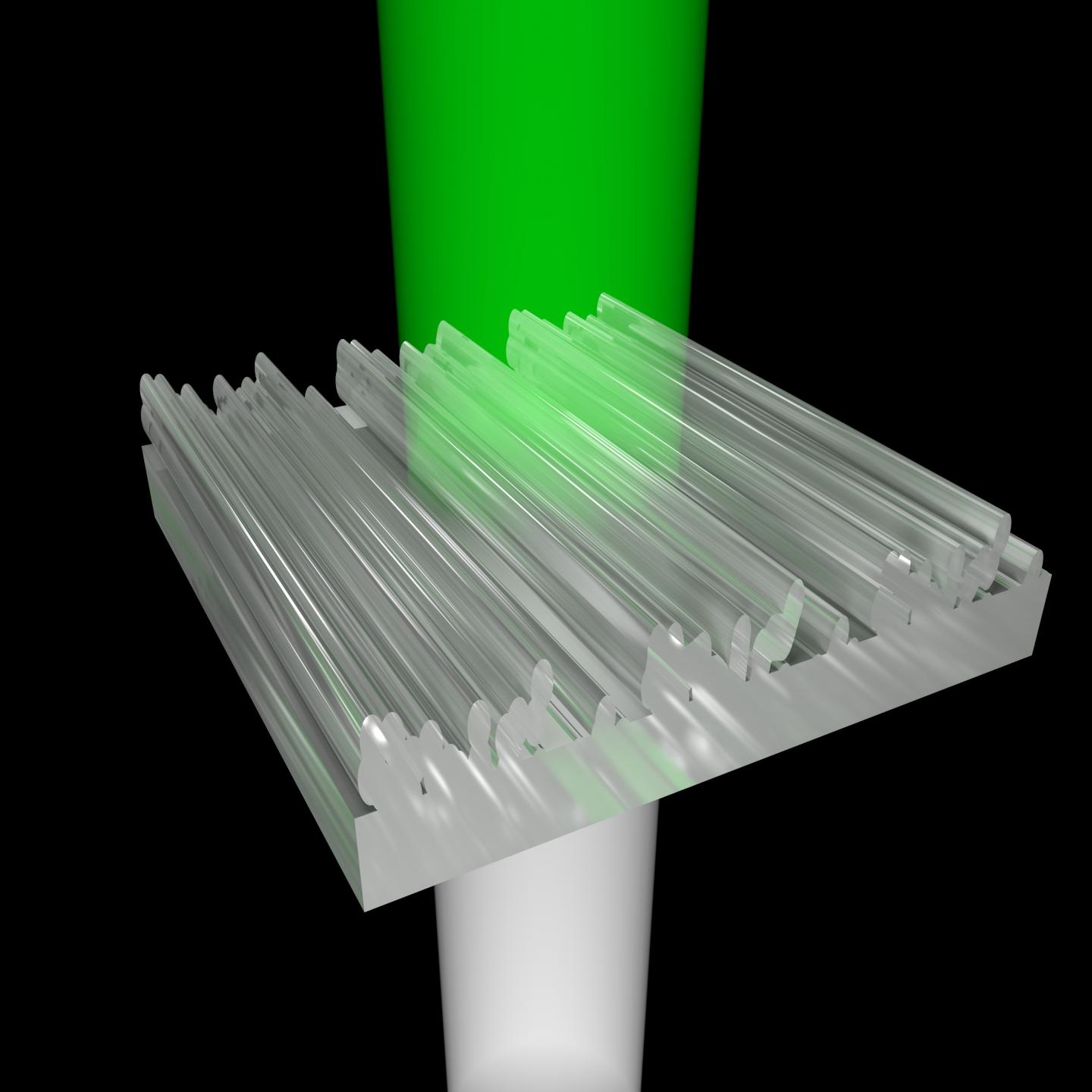Light Passing through the Transparent Nanostructures, Changing Color