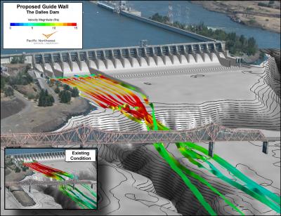 Proposed Guide Wall at the Dalles Dam