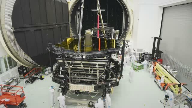 JWST Video of Engineers Aligning the Mirror of JWST