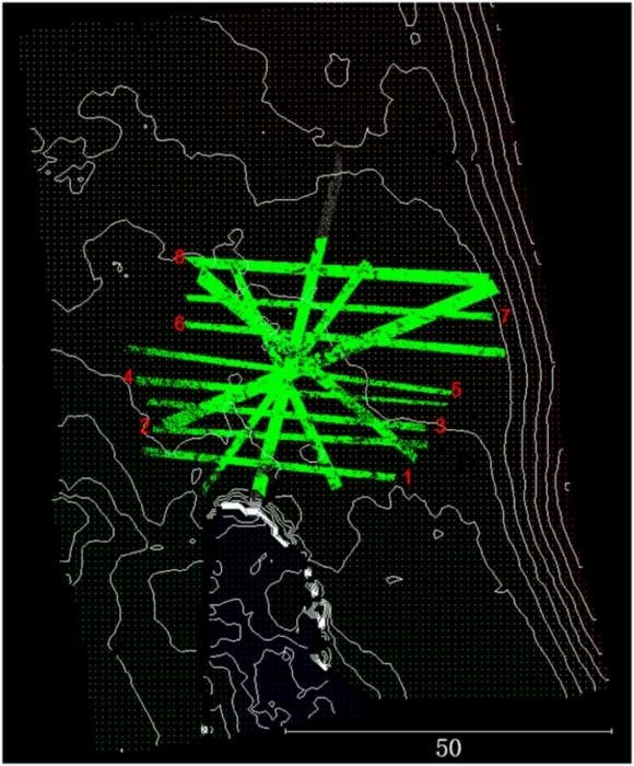 Fig. 7. Ground-penetrating radar wiring design for the study area.