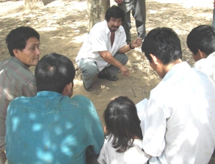 Tsimane Man Helping Resolve a Dispute