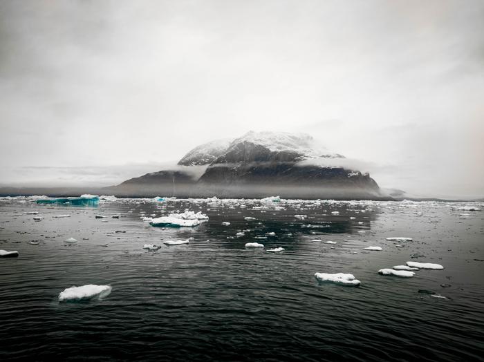 Clouds over Icebergs in  Nuup Kangerlua