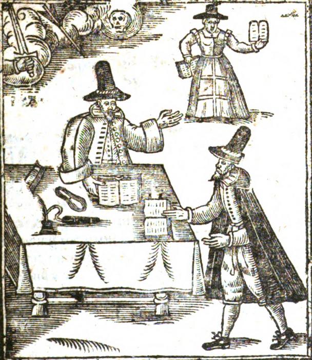 Levellers wearing their hats, woodcut from The Declaration and Standard of the Levellers of England (1649). Credit_ Bodleian Libraries, University of Oxford. CC BY-NC-SA 2.0 UK