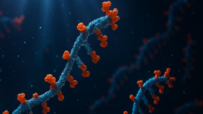 Artist's impression of mRNA