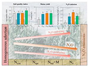 Integrated manure application enhances soil quality and reduces nitrous oxide emissions by deterministically shaping N cycling guilds