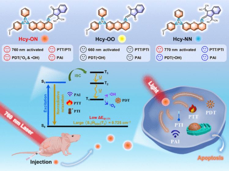 Leveraging an Electron-Acceptor Engineering Strategy to Regulate Excitation Dynamics of Dyes for Devising Ideal Phototherapeutic Agents in Synergistic Photodynamic/Mild-Photothermal Tumor Therapy