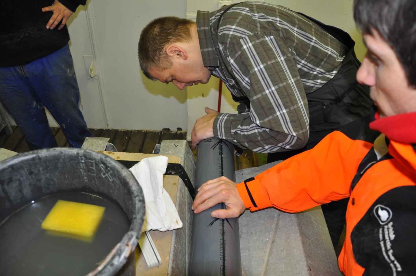 Collecting Sediment Cores from Pine Island Bay
