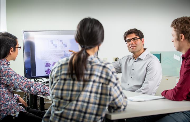 Saeed Hassanpour, PhD, and lab