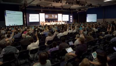 Voting on the IAU Resolution on the Plan 'Astronomy for the Developing World'
