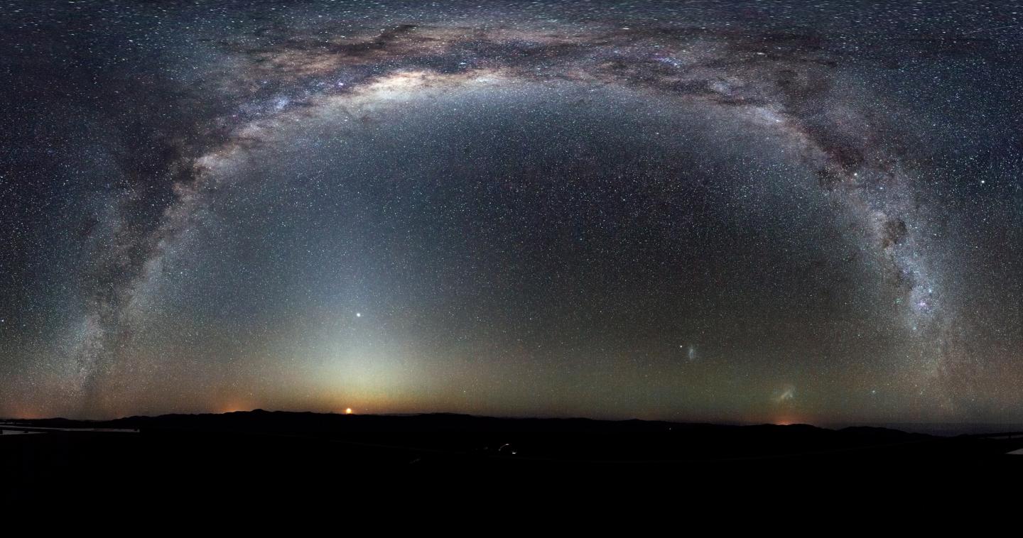 The Milky Way Arcs Into A Panorama In The Southern Sky