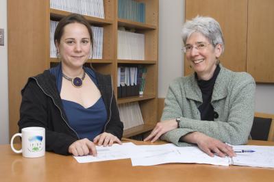 Amity Wilczek and Johanna Schmitt, Brown University