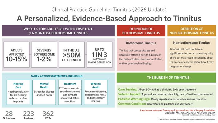 Clinical Practice Guideline: Tinnitus Update Visual Abstract