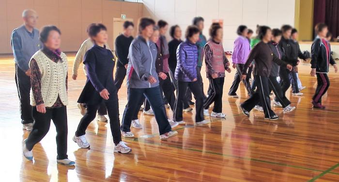 Practicing walking techniques