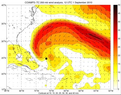 COAMPS-TC Wind Analysis Plot